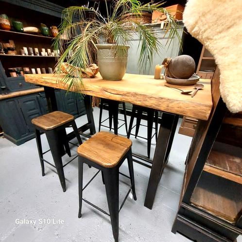 Eikenhout bar met krukken kasten landelijke meubels uniek !!, Huis en Inrichting, Barren, Zo goed als nieuw, Ophalen of Verzenden