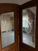 Porte intérieure vitrée,trois parties +vitre:2,36 de largeur, Retro, Nic.debruyne@gmail.com, Enlèvement, 120 cm ou plus