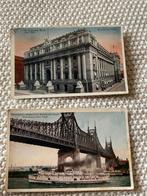 Twee postkaarten New York, Collections, Cartes postales | Étranger, Hors Europe, Affranchie, Enlèvement ou Envoi, Avant 1920