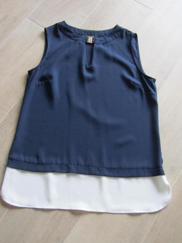 Atmosphere fijn blauwe blouses met witte boord maat eur. 40 beschikbaar voor biedingen