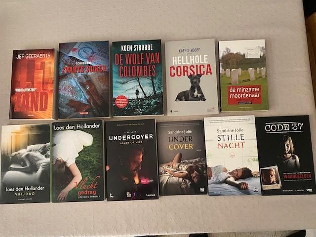 Lot van 11 thrillers, Boeken, Thrillers, België, Ophalen of Verzenden
