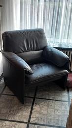 Leolux 1 zit donker bruin dik leder, Huis en Inrichting, Ophalen, Zo goed als nieuw
