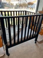 Matzwart park met wieltjes (100x80) + matras + 2 parkleggers, Kinderen en Baby's, Babyparken, Ophalen, Zo goed als nieuw, Rechthoekig