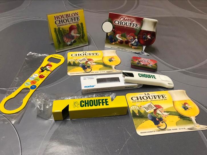 Chouffe pakket, alle voor 15€, Verzamelen, Merken en Reclamevoorwerpen, Nieuw, Overige typen, Ophalen of Verzenden