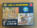 2 x 1000 Jan Van Haasteren puzzel, Hobby & Loisirs créatifs, Sport cérébral & Puzzles, Comme neuf, Puzzle, Enlèvement ou Envoi