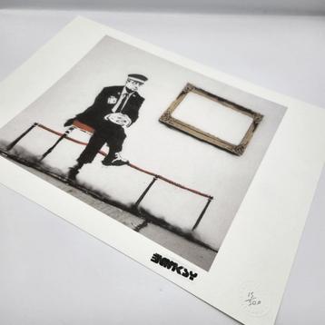 Banksy Offset Lithografie (50 x 35 cm) – Met  droogstam beschikbaar voor biedingen