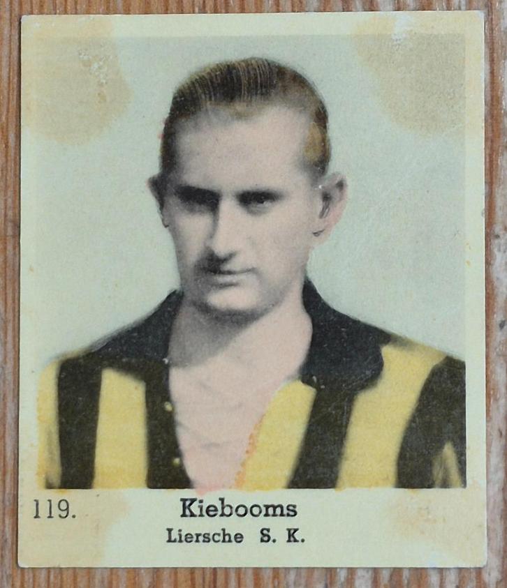 1930s Lecocq (pre panini) 119 Karel Kiebooms Lierse SK, Verzamelen, Sportartikelen en Voetbal, Gebruikt, Poster, Plaatje of Sticker