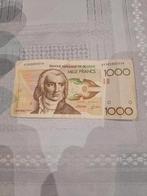 Billet de Banque Belge Mille Francs, Enlèvement ou Envoi