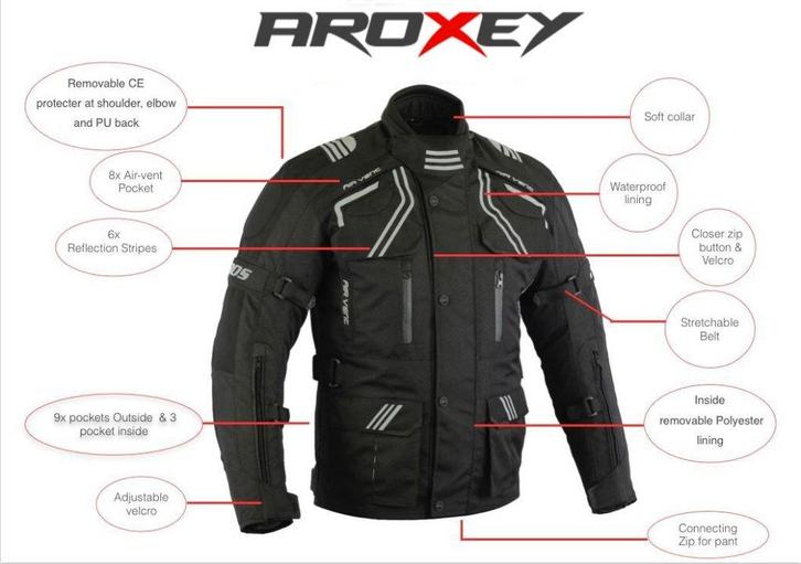 600D cordura textiel motorjas Verwijderbaar pantser CE nieuw, Motoren, Kleding | Motorkleding, Jas | textiel, Dames, Heren, Nieuw met kaartje