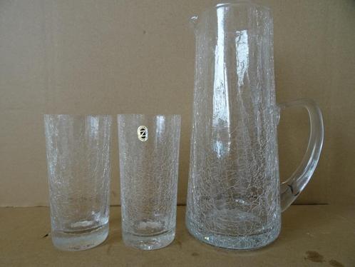 Cristal Zwiesel vintage glazen kan waterkan en glazen 1960, Antiek en Kunst, Curiosa en Brocante, Ophalen of Verzenden