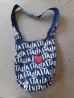 schoudertas I Love Italia, Ophalen of Verzenden, Zo goed als nieuw, Blauw
