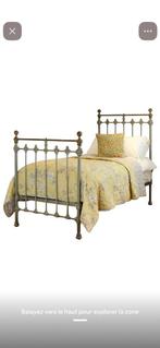 LIT VINTAGE CUIVRE JAUNE MASSIF.      TRÈS LOURD, Enlèvement