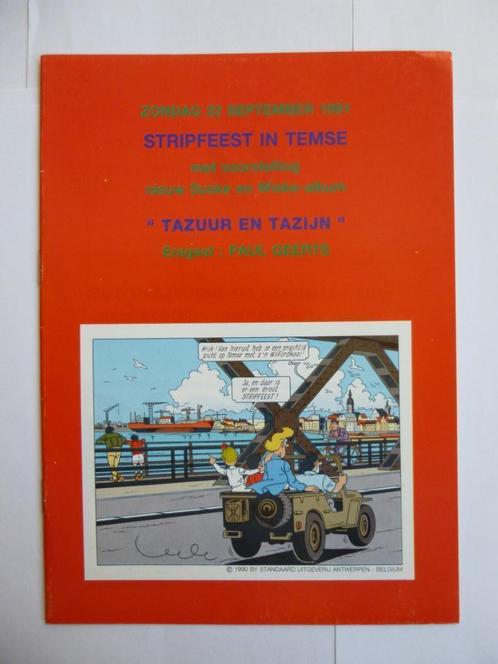 SUSKE EN WISKE STRIPFEEST IN TEMSE"TAZUUR EN TAZIJN"1991, Boeken, Stripverhalen, Zo goed als nieuw, Eén stripboek, Ophalen of Verzenden