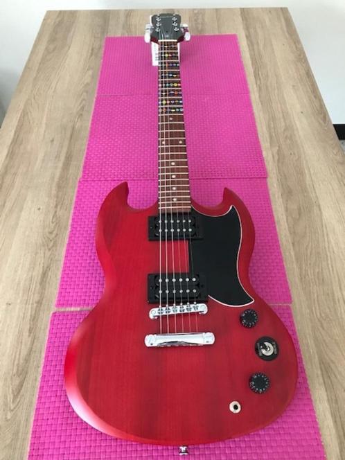 Rode Epiphone SG., Muziek en Instrumenten, Snaarinstrumenten | Gitaren | Elektrisch, Gebruikt, Solid body, Epiphone, Ophalen