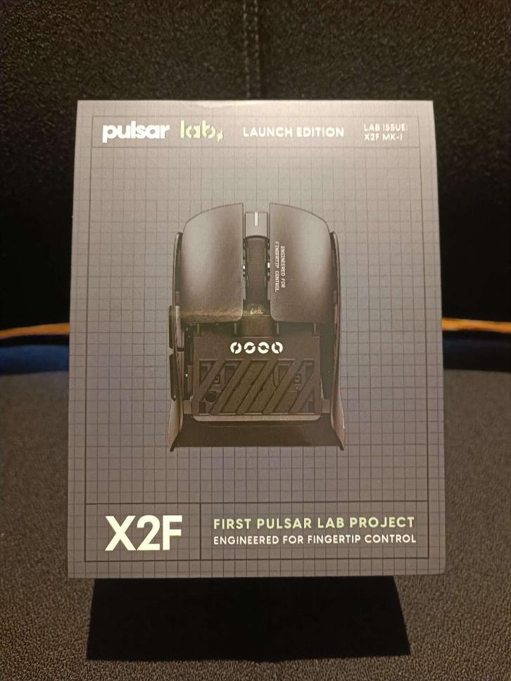 Pulsar Lab X2F 8K Wireless Noir, Computers en Software, Muizen, Nieuw, Muis, Linkshandig, Rechtshandig, Draadloos, Gaming muis