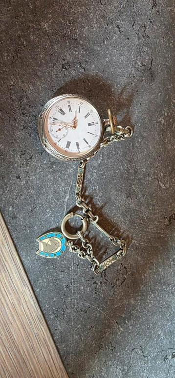 0800 zilver zakhorloge  beschikbaar voor biedingen