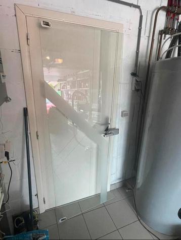 Porte communicante en verre, Bricolage & Construction, Enlèvement, Comme neuf, Verre, Porte intérieure