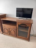 Eiken Tv-kast 1.20m, Antiek en Kunst, Ophalen