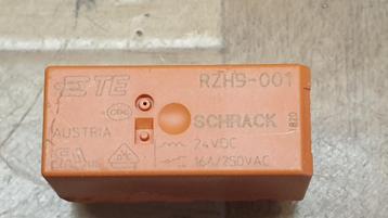 jw1338: Print relais Schrack RZH9-001 spoel 24V 1x wissel beschikbaar voor biedingen