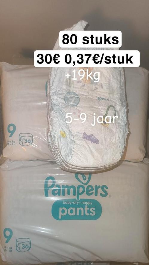 Pampers pants maat 9 80 stuks (0,37€/stuk), Kinderen en Baby's, Badjes en Verzorging, Nieuw, Ophalen of Verzenden