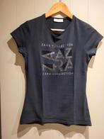 tee shirt zara noir, Zara, Manches courtes, Taille 36 (S), Noir