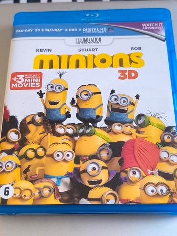 Blu-ray + Blu-ray 3D + DVD Minions  beschikbaar voor biedingen