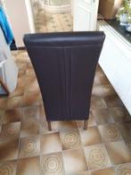 Eetkamer stoelen 6 stuks, Huis en Inrichting, Ophalen, Zwart, Leer, Zo goed als nieuw