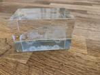 Cube Verre garvé SEAL LEON / Déco bureau / presse papier, Enlèvement ou Envoi