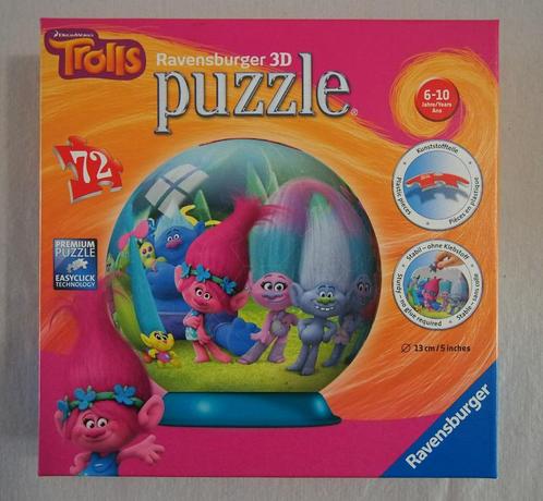 3D Puzzelbal Trolls, Enfants & Bébés, Jouets | Puzzles pour enfants, Comme neuf, 6 ans ou plus, Plus de 50 pièces, Enlèvement