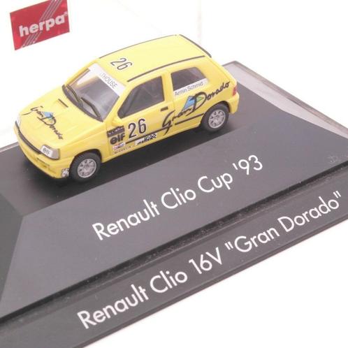 1:87 Herpa Renault Clio 16V Cup 1993 #26 Armin Schmid, Hobby & Loisirs créatifs, Voitures miniatures | 1:87, Comme neuf, Voiture