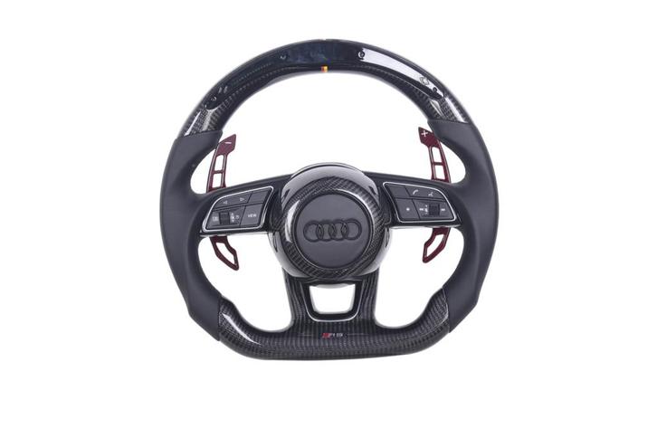 Audi RS3-RS7 Q3 Q8 carbon & leder sportstuur / stuurwiel, Auto-onderdelen, Besturing, Audi, Nieuw, Verzenden