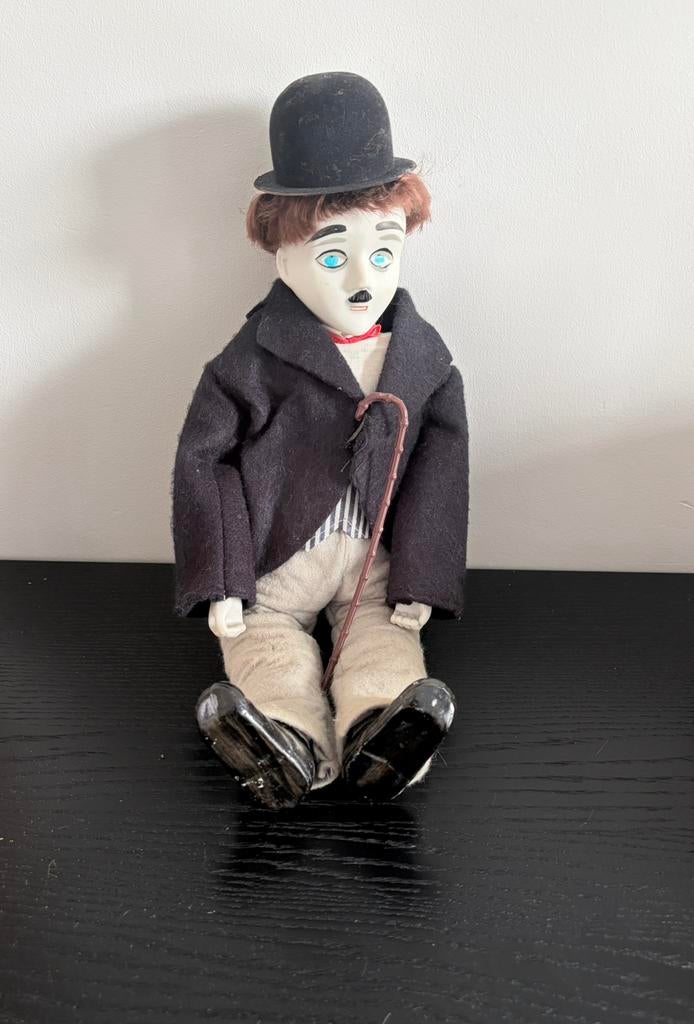 Poupée  de collection Charlie Chaplin ( Charlot ) Vintage, Enlèvement ou Envoi, Utilisé