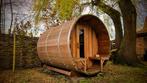 Barrelsauna-Tonsauna Red Cedar, Ophalen, Zo goed als nieuw, Fins of Traditioneel, Complete sauna