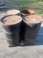 4 FÛTS EN ACIER DE 215 L AVEC COUVERCLE, Bricolage & Construction, Enlèvement, Utilisé, 250 mm ou plus, Autres types
