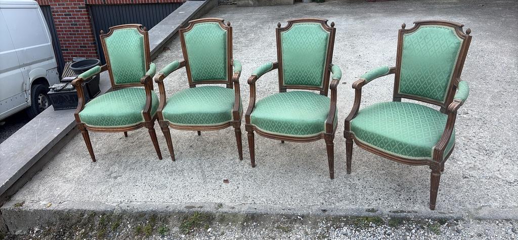 4 fauteuils style Louis XVI, Enlèvement ou Envoi