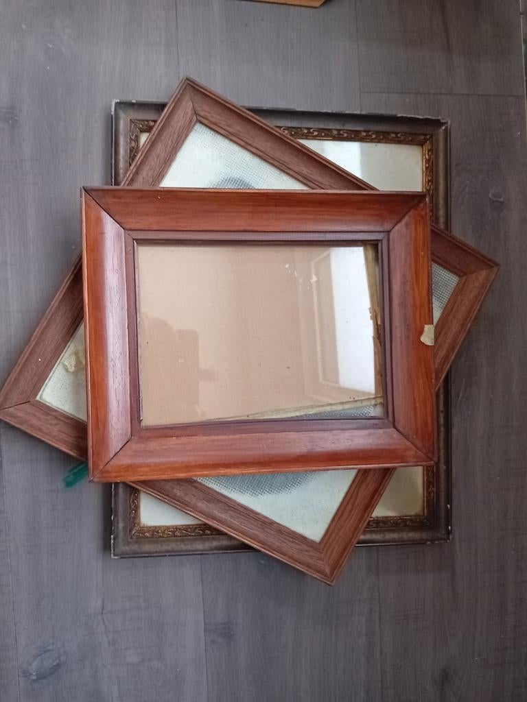 Lots cadres et encadrements en bois, Enlèvement, Bois