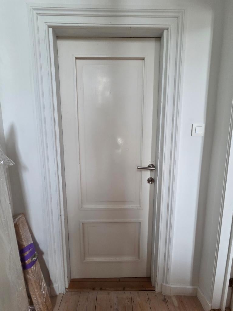 Witte, stijlvolle binnendeuren, Ophalen, Gebruikt, 80 tot 100 cm, Binnendeur