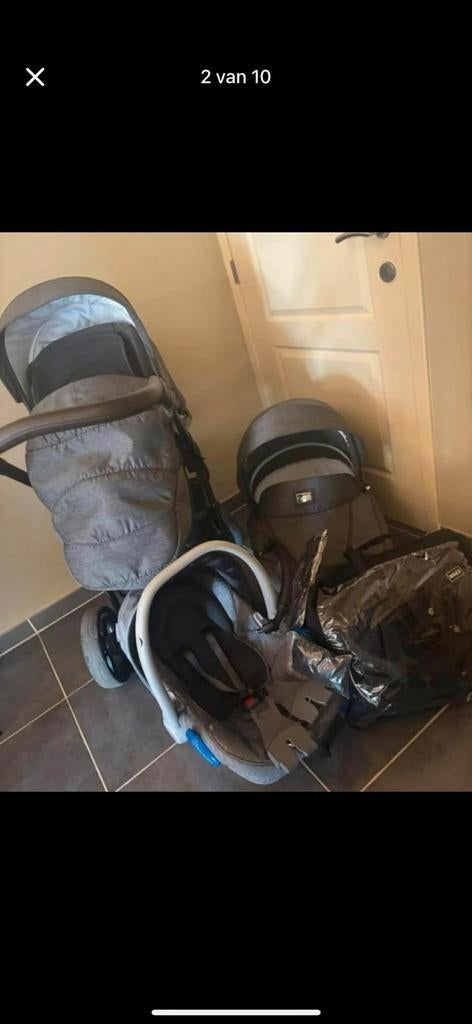 3 delige kinderbuggy, Ophalen