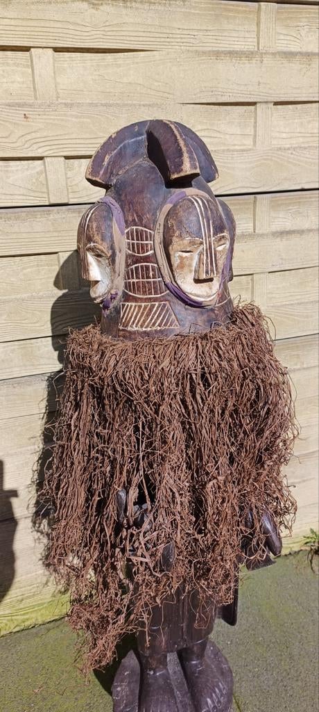 Afrikaans tribal art hoofdtooi, Antiek en Kunst, Kunst | Niet-Westerse kunst, Ophalen of Verzenden