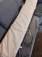 Beige hoofdbeschermer voor babybedje te koop., Kinderen en Baby's, Kinderkamer | Beddengoed, Ophalen, Zo goed als nieuw, Beige