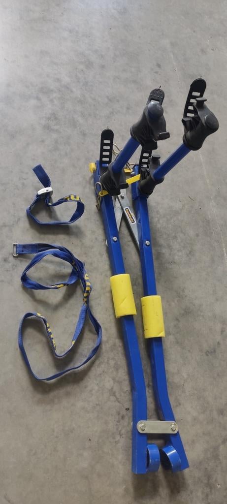 Fietsendrager voor 2 fietsen voor op trekhaak, Ophalen