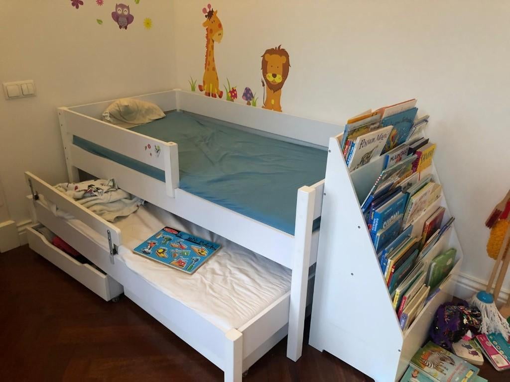 Lit double avec matelas inclus, Maison & Meubles, Enlèvement, 80 cm