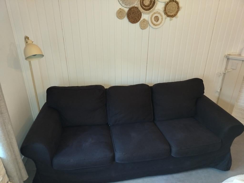 Canapé noir 3 places, Maison & Meubles, Noir