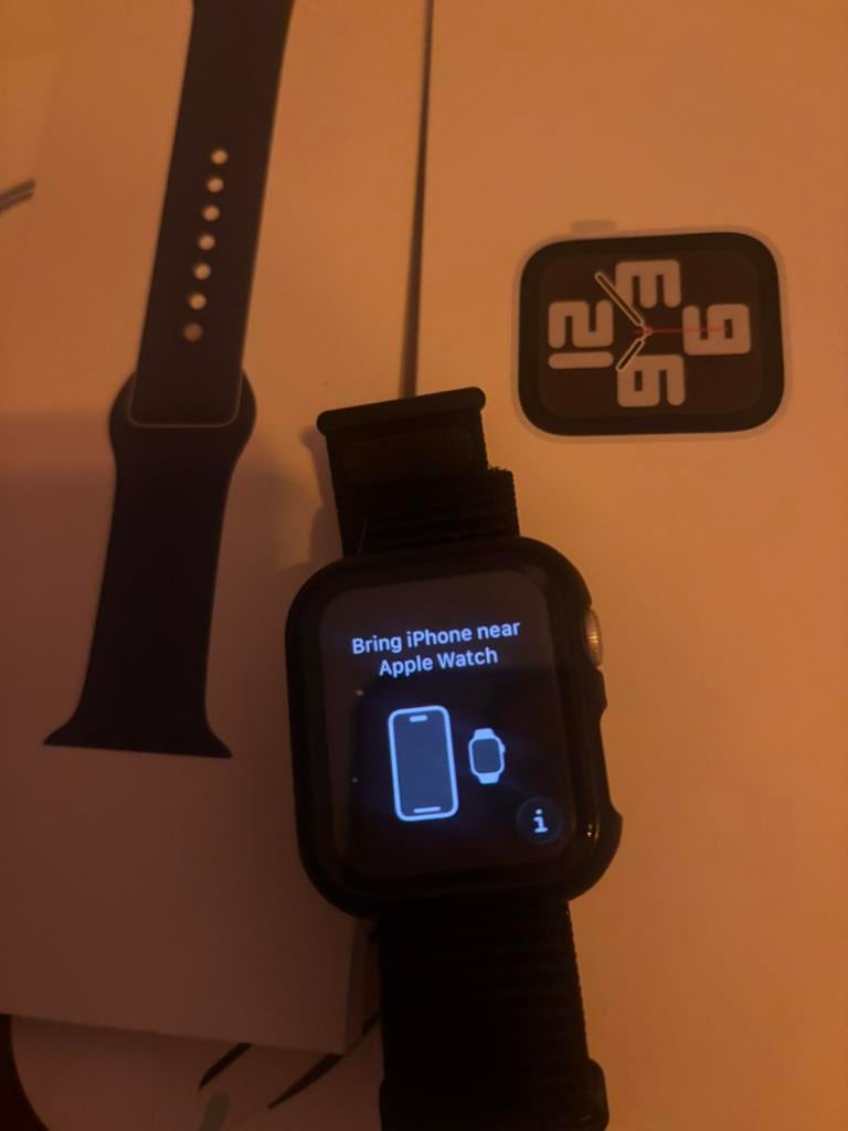 Apple watch se cellular 44m, Zwart, IOS, Ophalen of Verzenden, Zo goed als nieuw