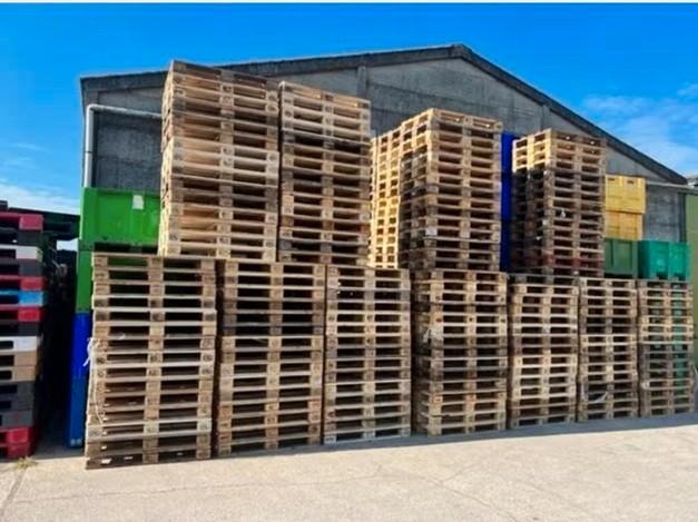 Te koop gevraagd euro paletten, Doe-het-zelf en Bouw, Hout en Planken, Gebruikt, Pallet, Vuren, Minder dan 200 cm, Minder dan 25 mm