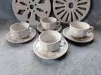 4 Kop & Schotels Alpilco France, Uni, Comme neuf, Porcelaine, Tasse(s) et/ou soucoupe(s)