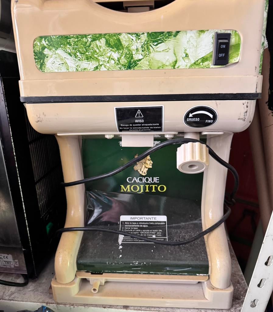 Ijsblokken vergruizer, Ophalen, Gebruikt