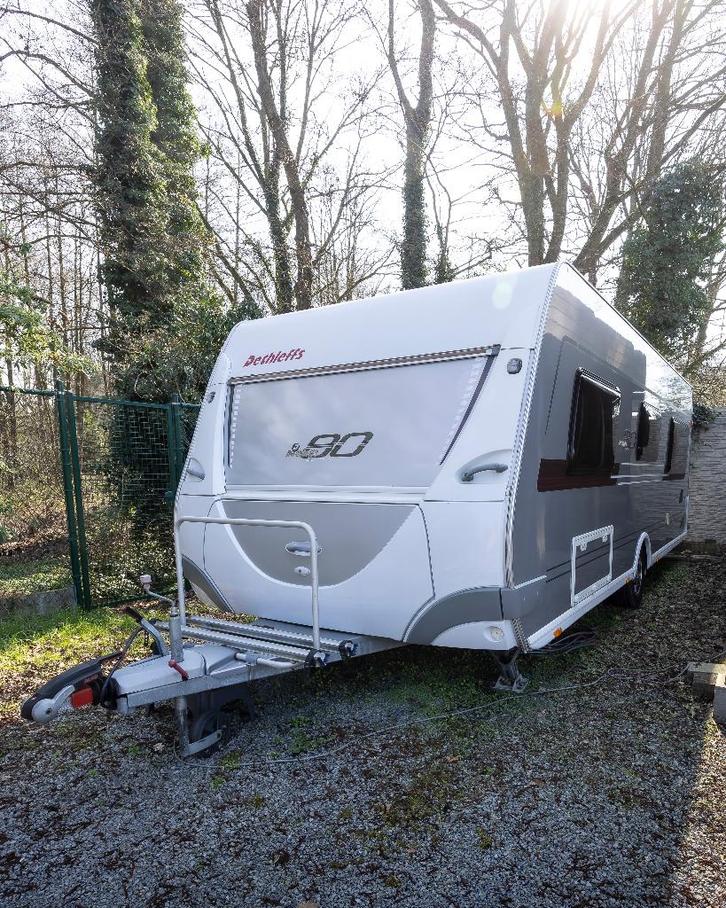 Caravan Full Option Incl. tente - Dethleffs Eighty 2/ 560, Caravanes & Camping, Caravanes, Particulier, jusqu'à 4, 1500 - 2000 kg