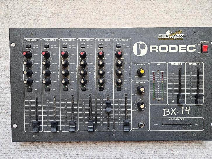 Rodec BX 14, Muziek en Instrumenten, Mengpanelen, Gebruikt, 5 tot 10 kanalen, Microfooningang, Ophalen of Verzenden