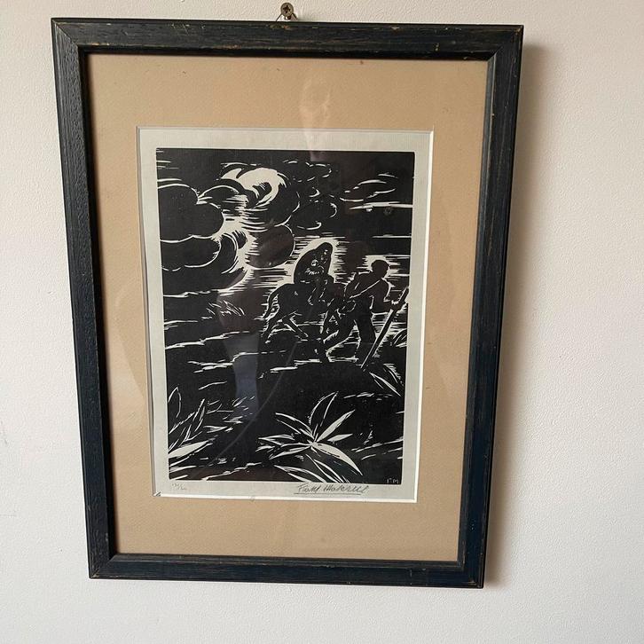 Vlucht naar Egypte Frans Masereel, Antiquités & Art, Art | Lithographies & Sérigraphies, Enlèvement